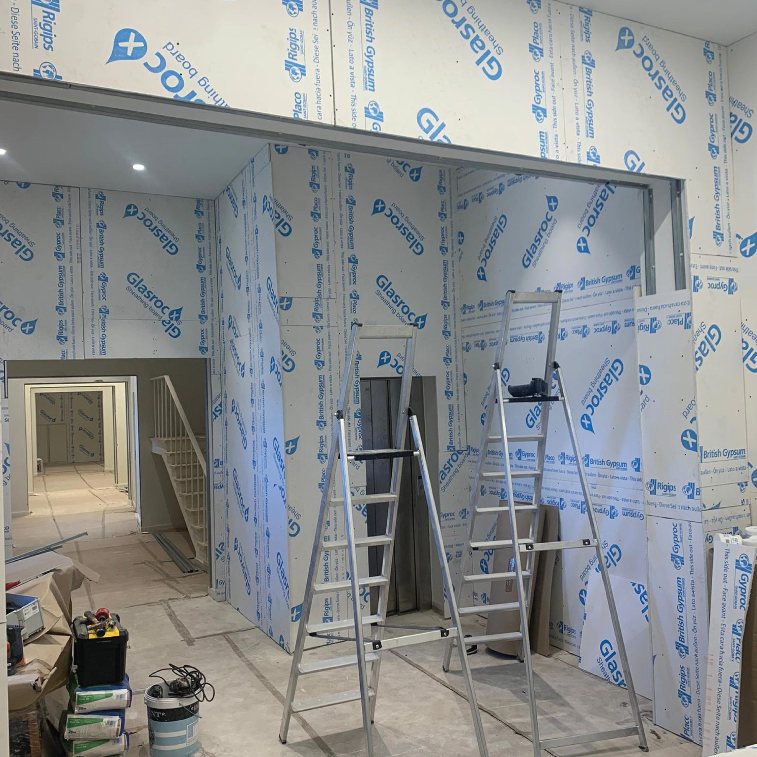 Travaux en placo